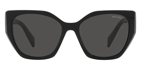 prada sonnenbrille pr 19zs|Prada PR 19ZS 1AB5S0 55 Black Sunglasses .